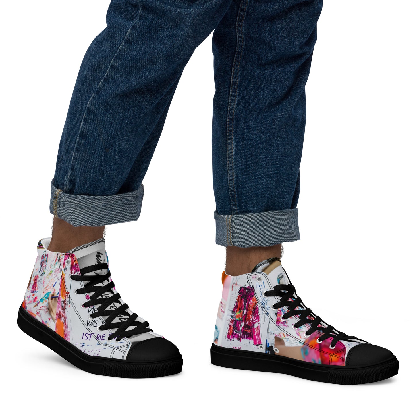 High-Top Leinenschuhe für Herren