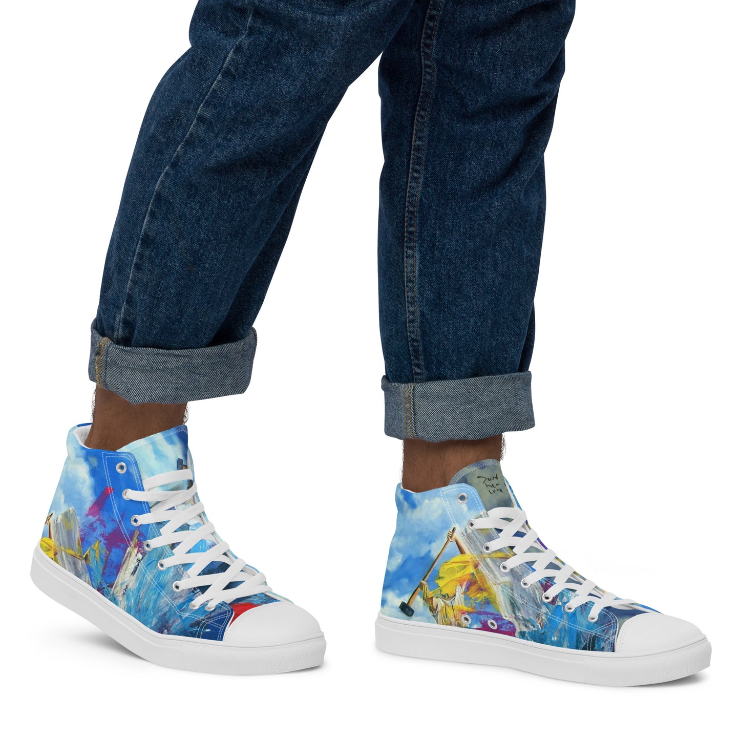 High-Top Leinenschuhe für Herren