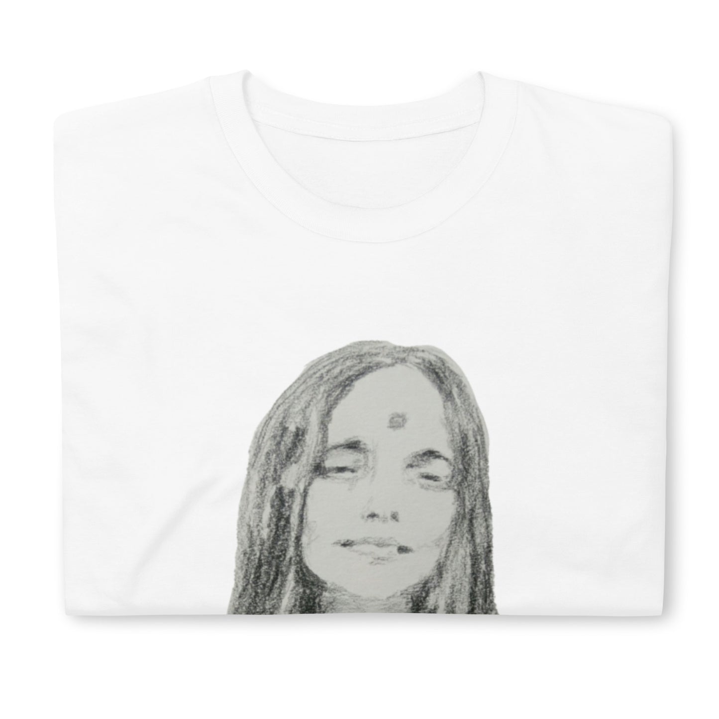 Unisex-T-Shirt Anandamayi Ma Zeichnung