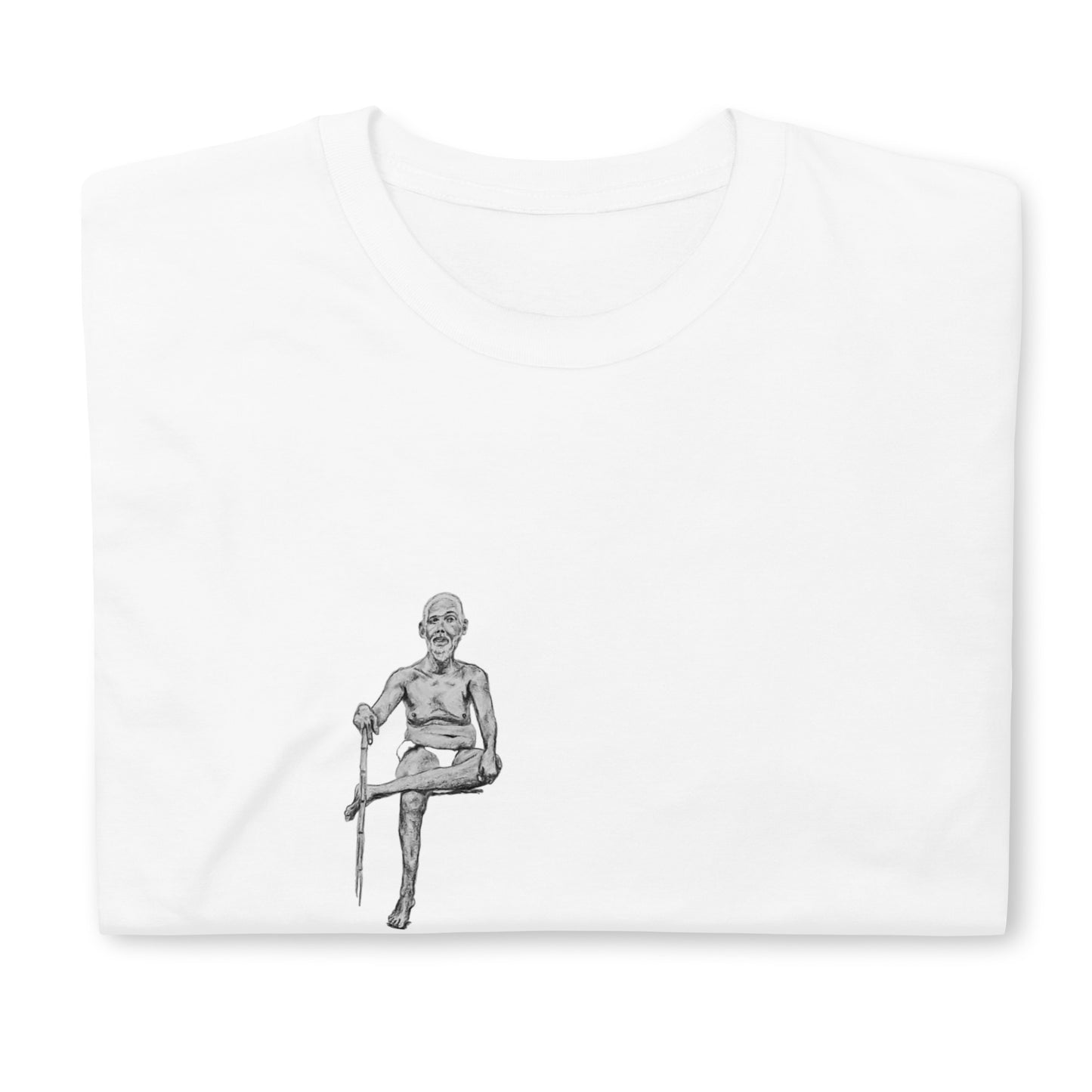 Unisex-T-Shirt Ramana seated in Self