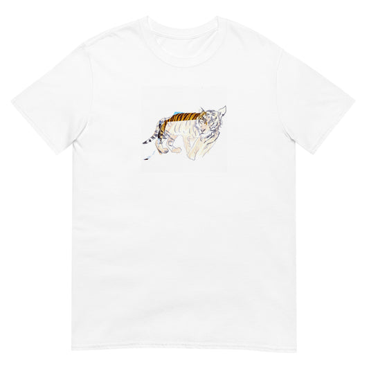Unisex-T-Shirt hässlicher digitaler Tiger
