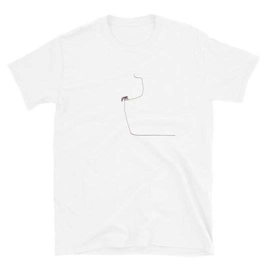 Unisex-T-Shirt Tier am Abgrund