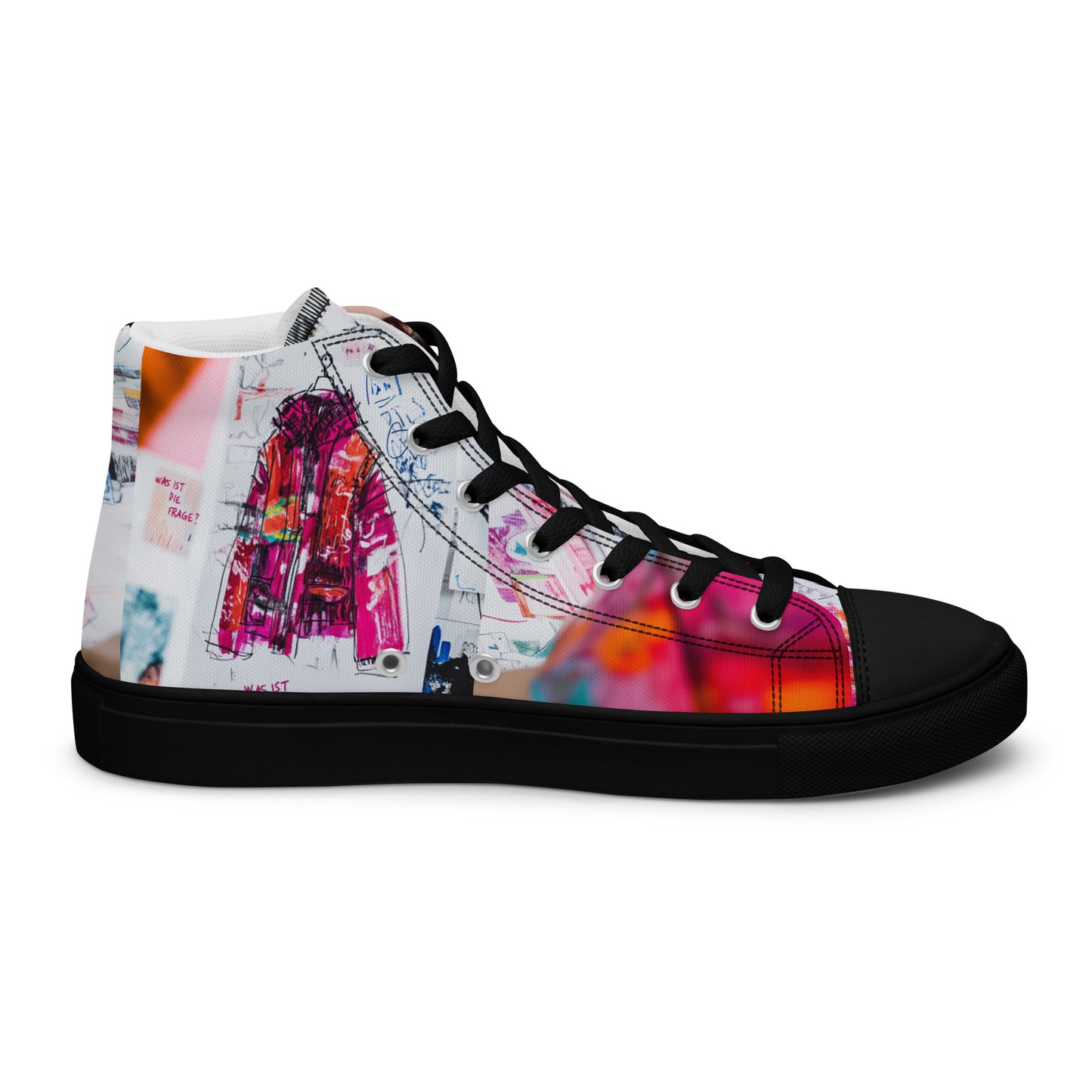 High-Top Leinenschuhe für Damen