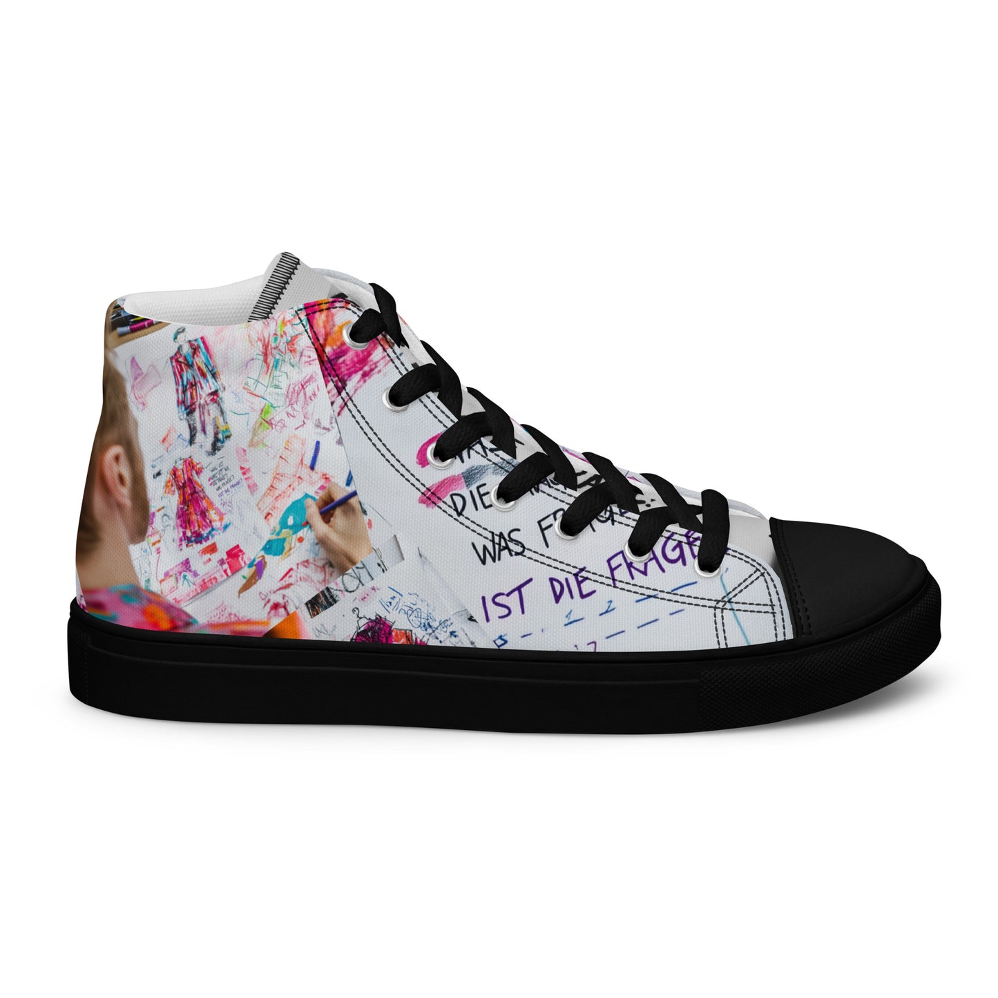 High-Top Leinenschuhe für Damen